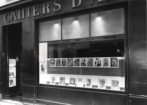 <p dir="ltr">Volume 20 of Christian Zervos’s Pablo Picasso catalogue raisonné in the window of Cahiers d’Art, Paris, 1969. Photo: Studio Chevojon, courtesy Bibliothèque Kandinsky/MNAM-CCI – Centre Pompidou, Cahiers d’Art collection</p>