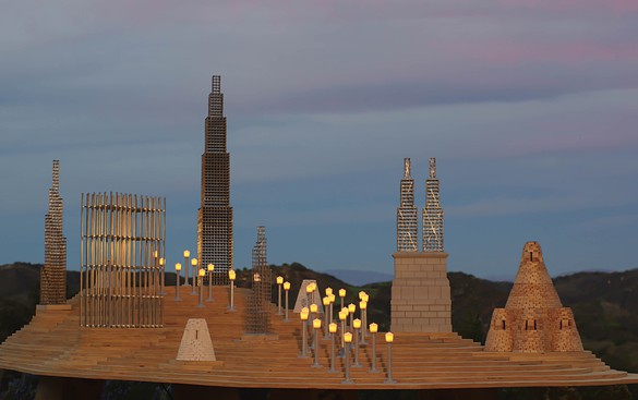 Chris Burden, model for the installation Xanadu as proposed to the Los Angeles County Museum of Art, 2008. Photo: Joel Searles