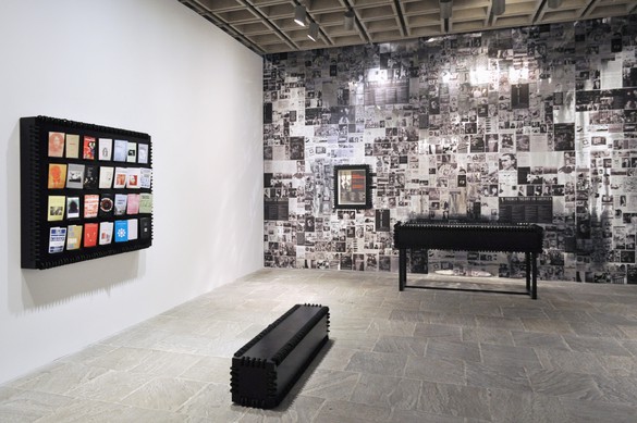 Semiotext(e): New Series,&nbsp;2014, installation view, Whitney Biennial 2014, Whitney Museum of American Art, New York. Photo: Bill Orcutt