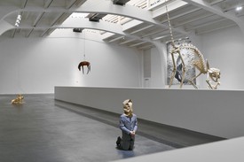 Installation view, Maurizio Cattelan: The Last Judgment, UCCA Center for Contemporary Art, Beijing, November 20, 2021–February 20, 2022