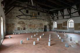 Installation view of Rachel Whiteread's ...And the Animals Were Sold exhibition in Italy