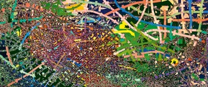 <p>Rick Lowe, <em>Cavafy Remains</em>, 2024, acrylic and paper collage on canvas, 144 × 336 inches (365.8 × 853.4 cm) ©&nbsp;Rick Lowe Studio. Photo: Thomas Dubrock</p>