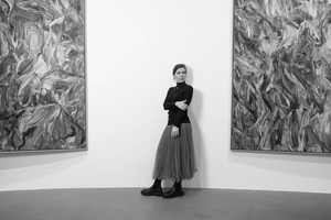 Sabine Moritz inside her exhibition August at Gagosian, Rome, 2023. Photo: Leonardo Cestari