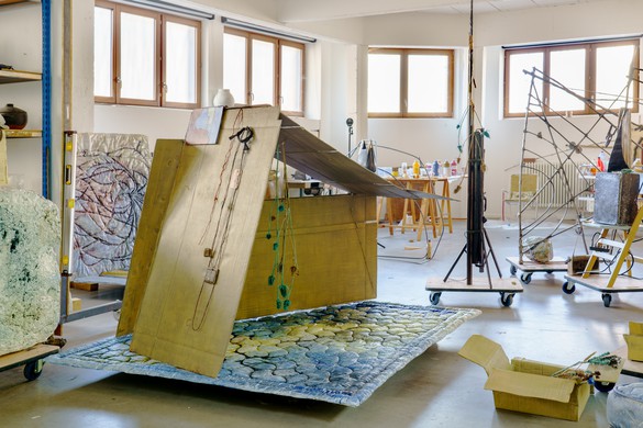 Tatiana Trouvé’s studio, Montreuil, France, 2021. Photo: Florian Kleinefenn