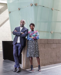 <p>Thelma Golden and David Adjaye. Photo: Scott Rudd</p>