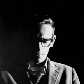 Black and white image of Walter De Maria, 1961. Photo: George Maciunas