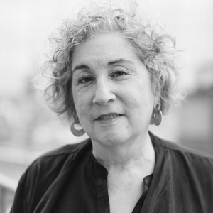 Black-and-white portrait of Carol Kino