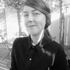 Black-and-white portrait of Caitlin Murray