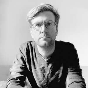 Black and white portrait of Jonathan Griffin