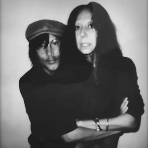 Black-and-white portrait of Inez van Lamsweerde and Vinoodh Matadin