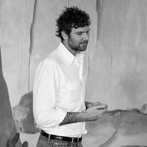Black-and-white portrait of Dan Colen