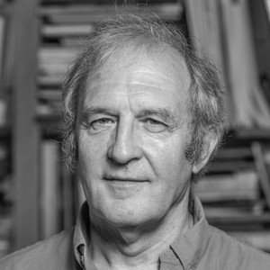 Black-and-white portrait of Yve-Alain Bois