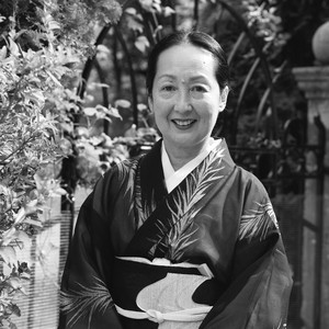 Black-and-white portrait of Setsuko