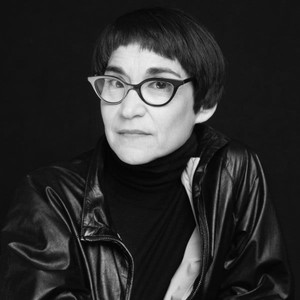 Black and white portrait of Nancy Spector