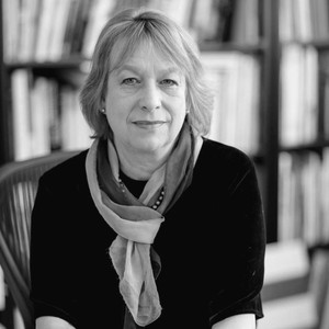 Black-and-white portrait of Sabine Eckmann