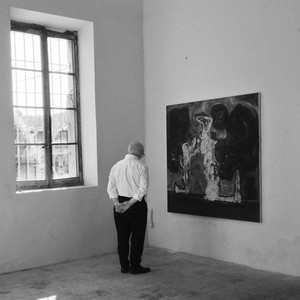 Black-and-white portrait of David Frankel