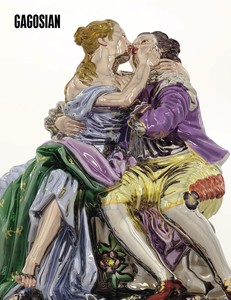 Jeff Koons’s "Kissing Lovers" on the cover of the Winter 2025 edition of Gagosian Quarterly magazine.