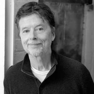 Black and white portrait of Ken Burns