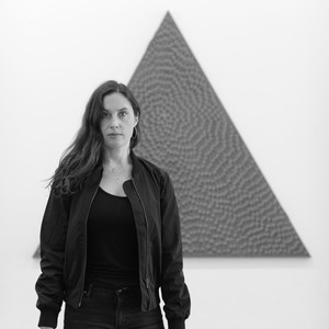 Black-and-white portrait of Jennifer Guidi