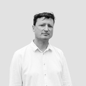 Black and white portrait of Ben Street