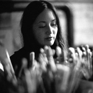 Black-and-white portrait of Harumi Klossowska de Rola