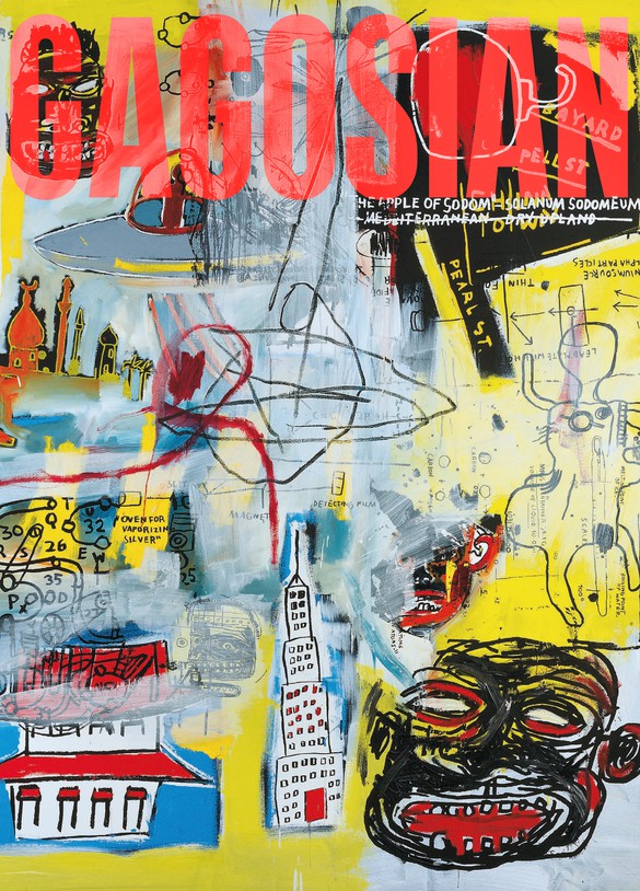 Jean-Michel Basquiat’s Lead Plate with Hole (1984) on the cover of&nbsp;Gagosian Quarterly, Spring 2024