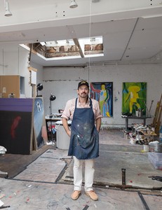 <p>Spencer Sweeney in his studio, New York</p>