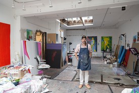 Spencer Sweeney in his studio, New York. Photo: Rob McKeever