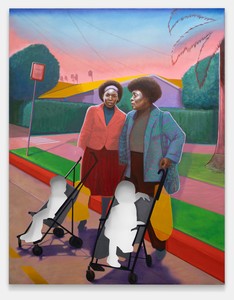 <p>Titus Kaphar, <em>From a Tropical Space</em>, 2019, oil on canvas, 92 × 72 inches (233.7 × 182.9 cm). Photo: Alexander Harding</p>