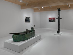 Installation view of a gallery