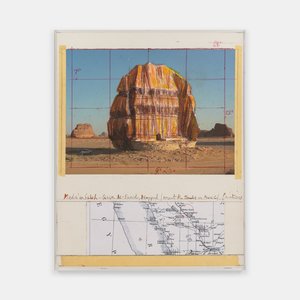 <p data-block-key="a7bug"><i>Mada’In Saleh—Qasr Al-Farid, Wrapped (Project for the Tombes in Area C)</i>, 2017</p>